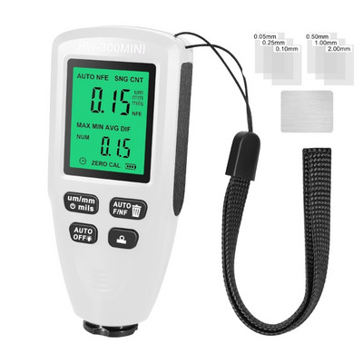 Värvi paksuse mõõtur Katte paksuse mõõtur kalibreerimislehega Värvimise sügavusmõõtur Värv Mil paksusmõõtur Vastupidav