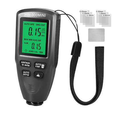 Värvi paksuse mõõtur Katte paksuse mõõtur kalibreerimislehega Värvimise sügavusmõõtur Värv Mil paksusmõõtur Vastupidav