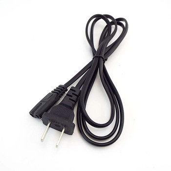 130W 0.6A 2-Pong Pin AC US кабел Захранващ кабел Конзолен кабел Съединител за кабелен проводник Кабел за аудио настолен лаптоп V27