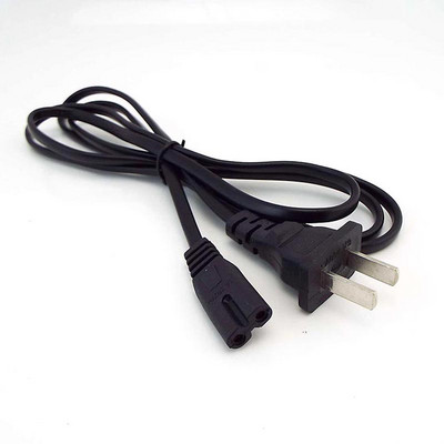 130W 0.6A 2-Pong Pin AC US кабел Захранващ кабел Конзолен кабел Съединител за кабелен проводник Кабел за аудио настолен лаптоп V27