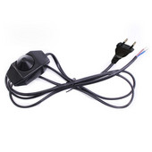 1,8M US PLUG EU PLUG szabályozható kapcsoló tápkábel Us kimeneti hosszabbító kábel PC tápkábel hosszabbító asztali fali lámpához