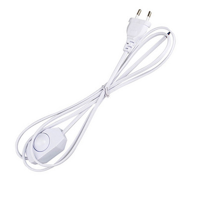 1,8M US PLUG EU PLUG szabályozható kapcsoló tápkábel Us kimeneti hosszabbító kábel PC tápkábel hosszabbító asztali fali lámpához