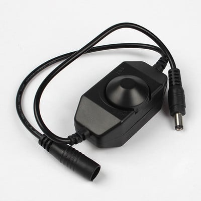 Plynulý stmievač LED s reguláciou jasu pre 3528 5050 5730 5630 jednofarebný pásik DC 12V 24V čierny/biely