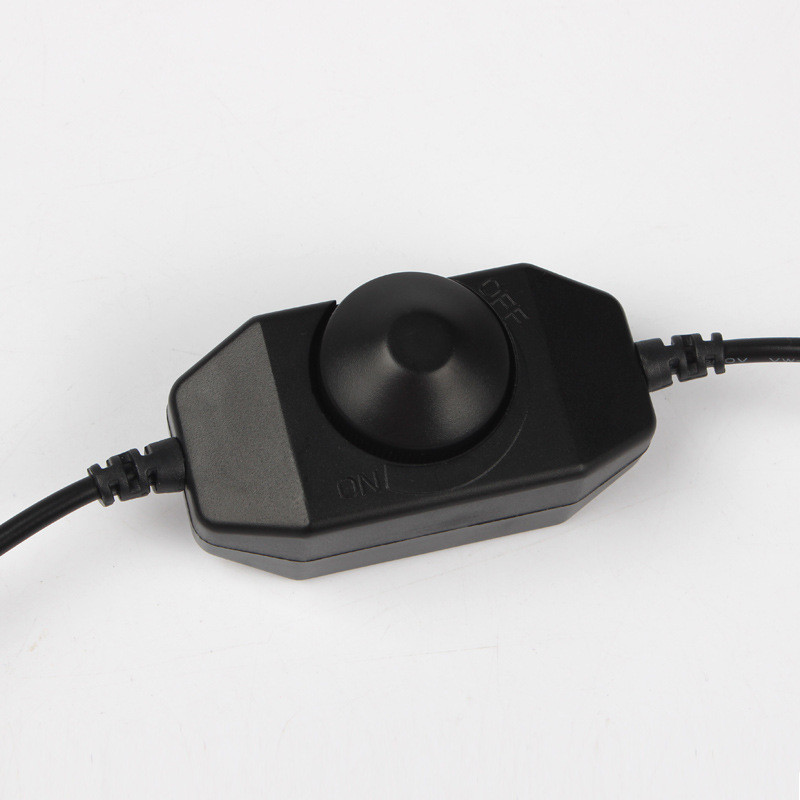 Plynulý stmievač LED s reguláciou jasu pre 3528 5050 5730 5630 jednofarebný pásik DC 12V 24V čierny/biely