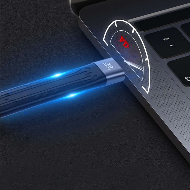 PD 60W 3 Cable Certified 10Gbps C-type uz USB2.0 Fast USB C Piemērots Macbook Pro ātras uzlādes datu kabeļiem ar Emark mikroshēmām