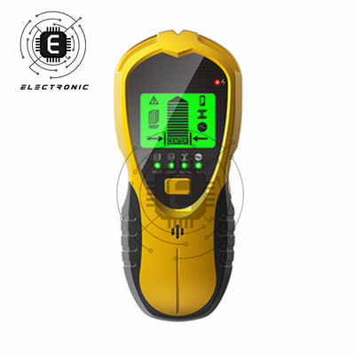 SH201 4-ühes metallidetektor taustvalgustusega vahelduvvoolu puidust naastude otsija kaablijuhtmed sügavusjälgija maa-alune naast seinaskanner LCD HD ekraan