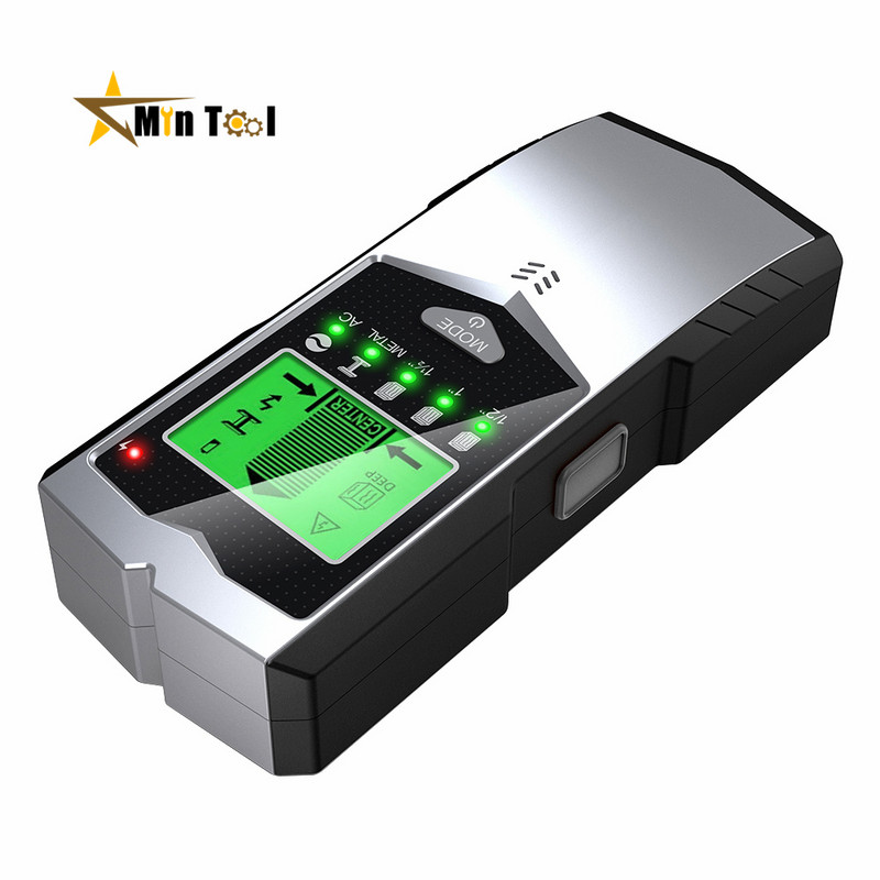 Zidni skener 4u1 Električni zidni detektor metala Tražila s digitalnim LCD zaslonom za drvo AC žica Alati za otkrivanje metalnih klinova
