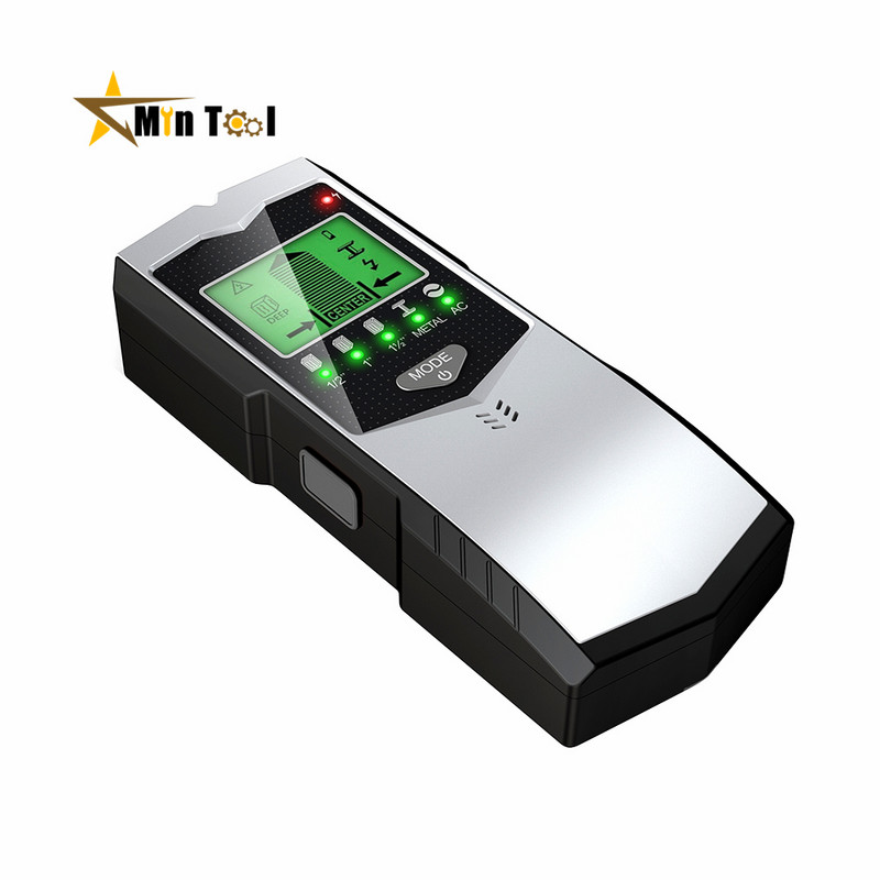 Zidni skener 4u1 Električni zidni detektor metala Tražila s digitalnim LCD zaslonom za drvo AC žica Alati za otkrivanje metalnih klinova