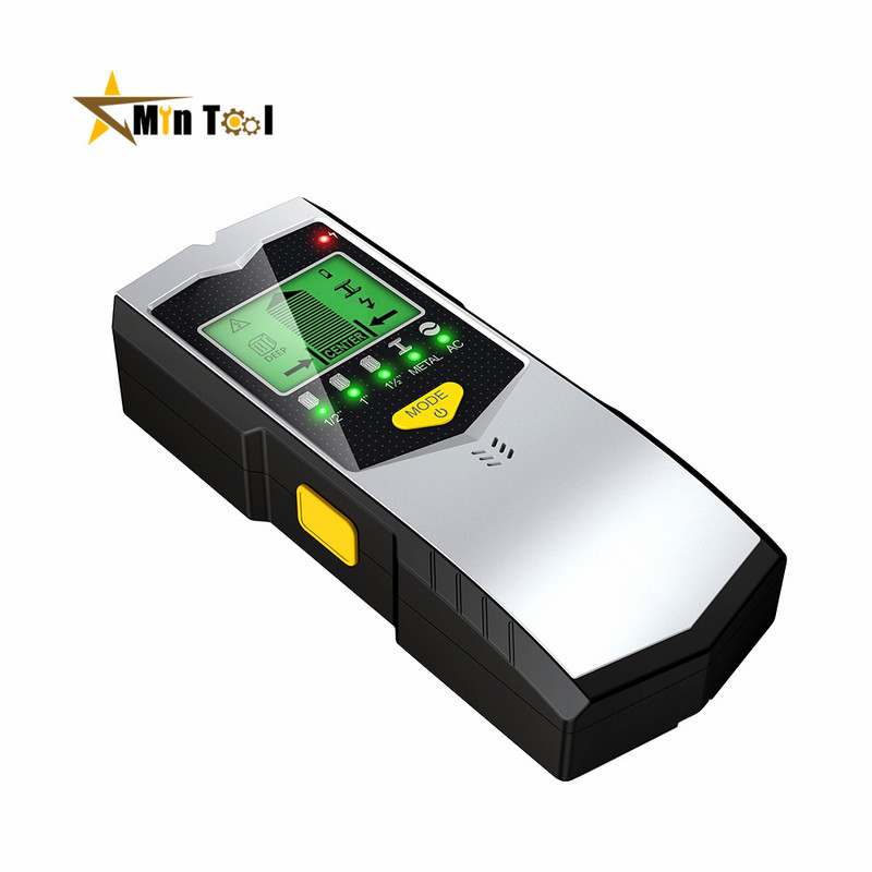 Zidni skener 4u1 Električni zidni detektor metala Tražila s digitalnim LCD zaslonom za drvo AC žica Alati za otkrivanje metalnih klinova