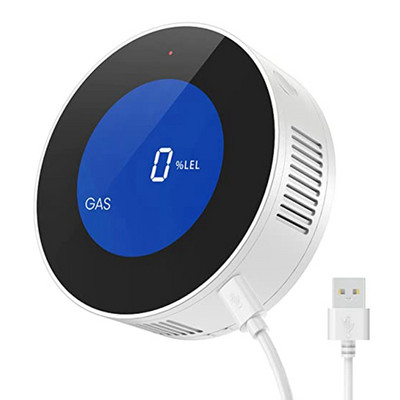 Detektor HOT-zemného plynu do domácnosti, detektor propánu a metánu do kuchyne, presný digitálny displej, zvukový alarm, napájací kábel