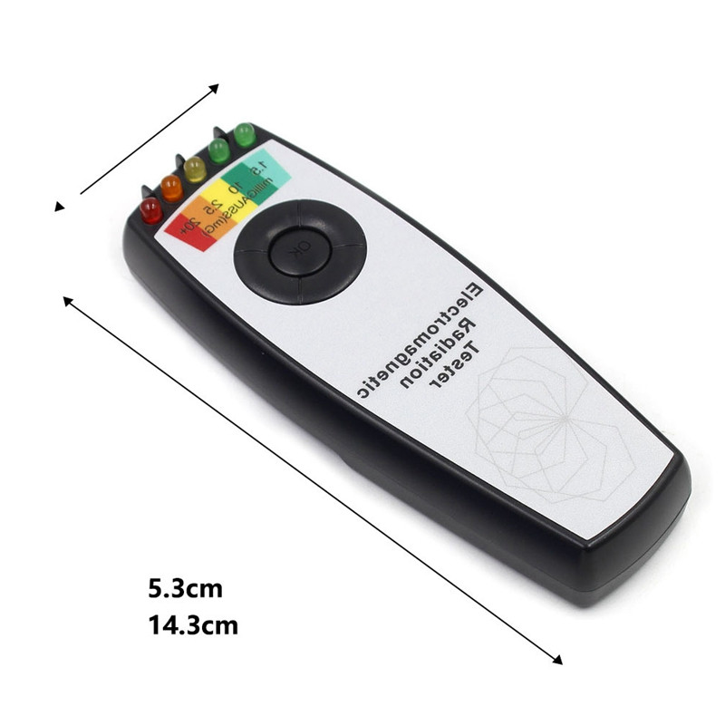 K2 elektromagnētiskā lauka EMF Gausa mērītājs Medību detektors Pārnēsājams magnētiskā lauka detektors 5 LED Gausa mērītājs