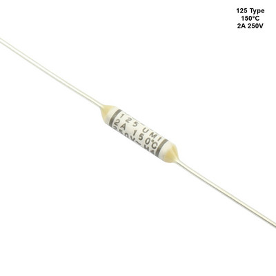 5db hőbiztosíték TF 115 130 133 139 150 fok 2A 250V axiális csatlakozók 5A 5,5A 50V DC 115C 130C 133C 139C 150C 133C 139C 150C 122 1213 5212