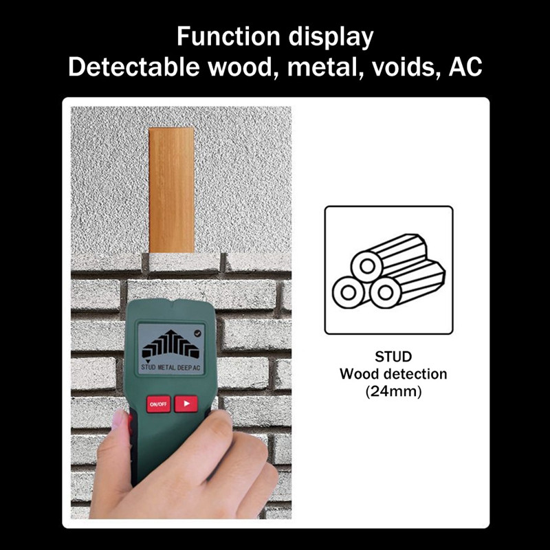 MAYILON MY6238 daudzfunkcionāls metāla detektora materiālu skeneris 24 Mm-80 Mm dziļuma metāla kabelis koka urbuma caurumu sienu noteikšanas rīki