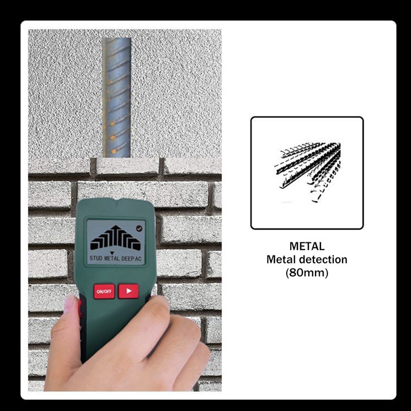 MAYILON MY6238 daudzfunkcionāls metāla detektora materiālu skeneris 24 Mm-80 Mm dziļuma metāla kabelis koka urbuma caurumu sienu noteikšanas rīki