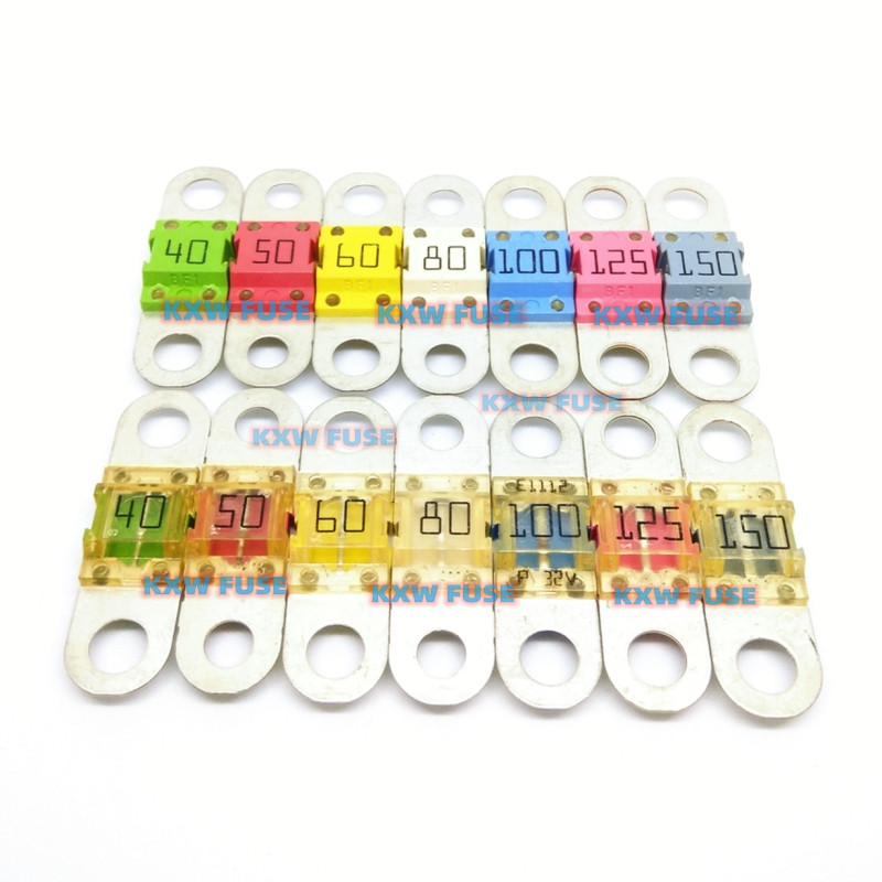 Серия BF1 30A 40A 50A Автомобилен предпазител с болтове Номинален 32V плосък предпазител Littelfuse Slo-Blo Auto Fuse 153.5631.5302/5402/5502