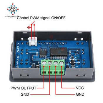 Γεννήτρια σήματος ZK-PP1K Διπλής λειτουργίας LCD PWM 1-καναλιού 1Hz-150KHz PWM Ρυθμιζόμενος κύκλος λειτουργίας συχνότητας παλμών Γεννήτρια τετραγωνικών κυμάτων