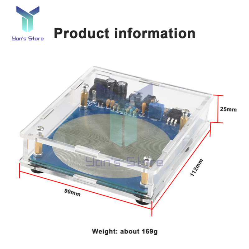 DC 5V 7.83HZ Schumann rezonanso itin žemo dažnio impulsinių bangų generatorius garso rezonatorius su dėžute