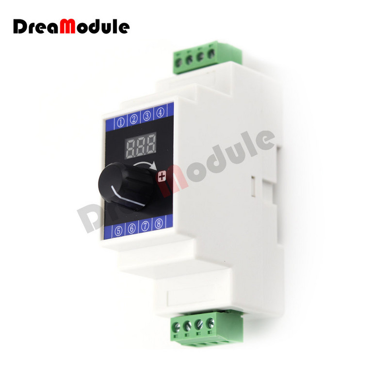 Generátor prúdového signálu s digitálnym displejom 4‑20 mA DC 24 V Simula Rail Installation Generátor prúdu s komunikáciou 485 MODBUS