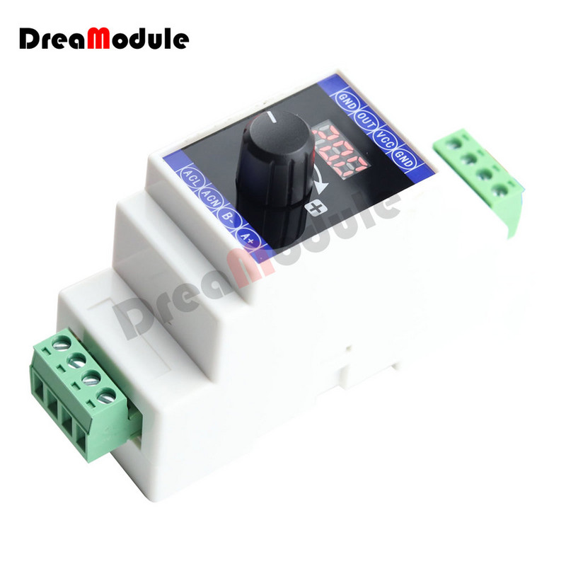 Generátor prúdového signálu s digitálnym displejom 4‑20 mA DC 24 V Simula Rail Installation Generátor prúdu s komunikáciou 485 MODBUS