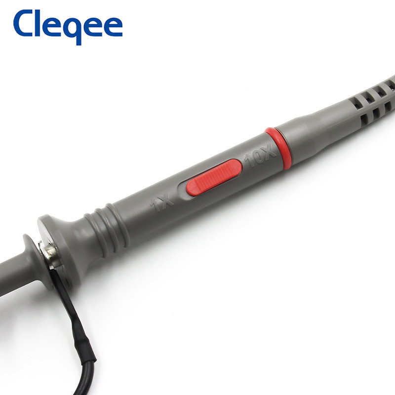 Cleqee P6100 2vnt 100MHz BNC osciloskopo zondo rinkinys DC-100MHz aligatoriaus klipų bandymo zondas skirtas Tektronix HP X1/X10