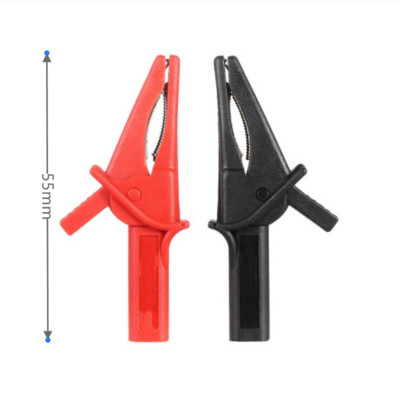 2tk Dolphin/Gator klambrid punane + must Hantek HT18A digitaalse multimeetri autoostsilloskoobi tarviku jaoks