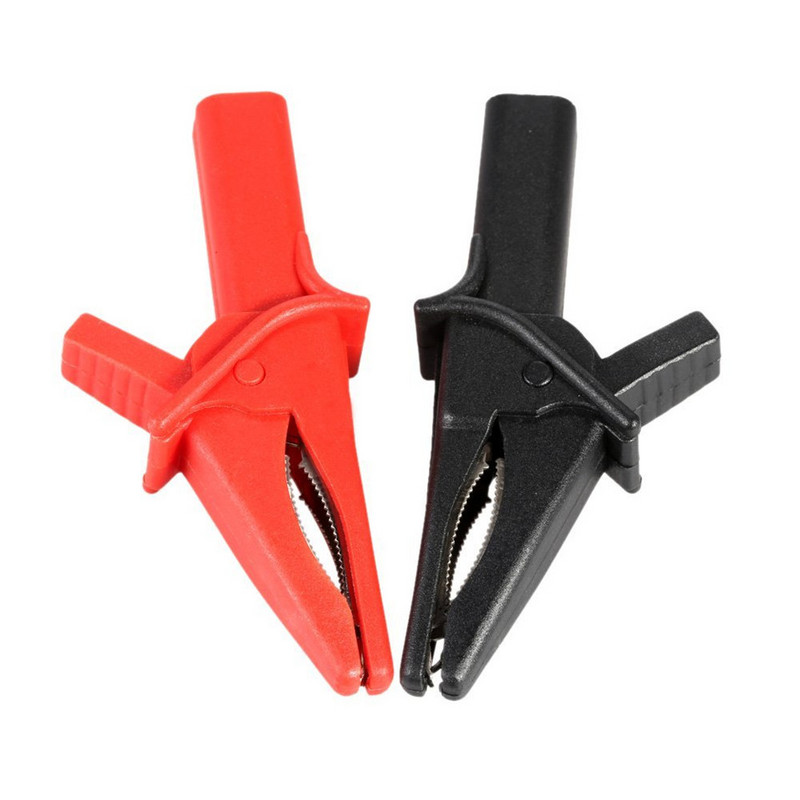 2tk Dolphin/Gator klambrid punane + must Hantek HT18A digitaalse multimeetri autoostsilloskoobi tarviku jaoks