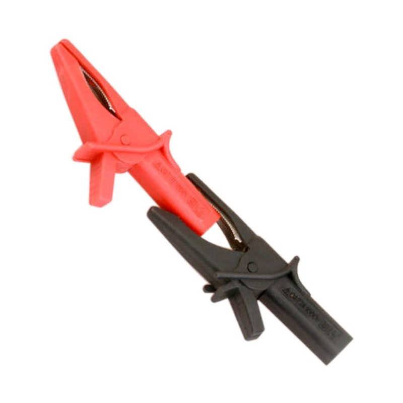 2tk Dolphin/Gator klambrid punane + must Hantek HT18A digitaalse multimeetri autoostsilloskoobi tarviku jaoks