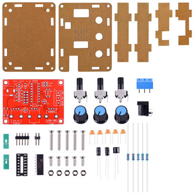 1HZ-1MHZ XR2206 funkcinių signalų generatoriaus „pasidaryk pats“ komplektas sinusinio/trikampio/kvadratinio išvesties signalo generatoriaus reguliuojama dažnio amplitudė