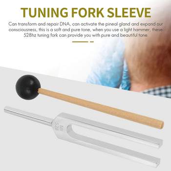 Tuning Fork 528HZ Tuner with Mallet set for Healing Nervous System Reliever Stress Health Care Sound Therapy Healing Chakra
