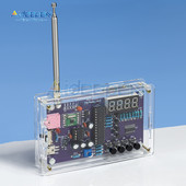 HU-017A 87-108MHz RDA5807S radijo rinkinys FM FM elektroninės „pasidaryk pats“ dalys su korpusu / be jo