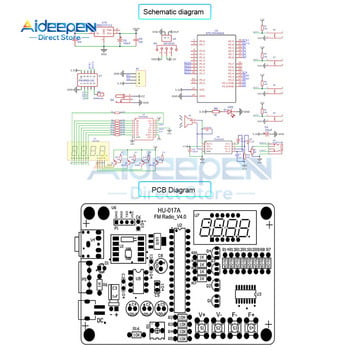 HU-017A 87-108MHz RDA5807S Радио комплект FM FM Електронни Направи си сам части с/без кутия