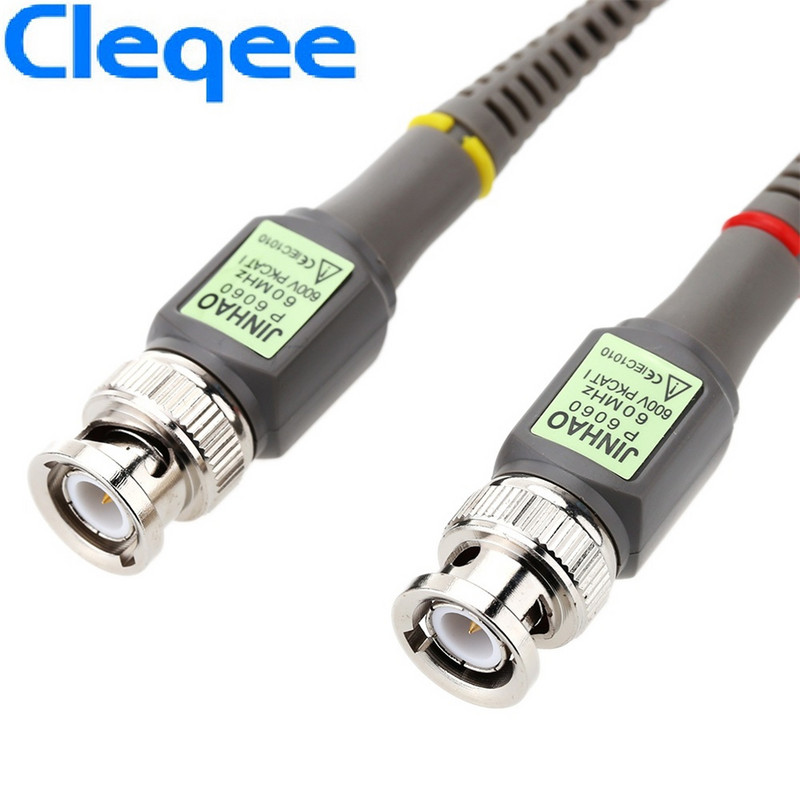 Cleqee 2PCS P6060 Osciloskopo zondas 60MHz Clips Tektronix osciloskopui HP X1/X10 DC-60MHz