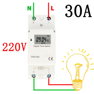 Tjedno 7 dana Programabilni digitalni VREMENSKI PREKIDAČ Relej Kontrola vremena AC 220V 230V 110V 24V 12V 16A 30A Montaža na DIN šinu