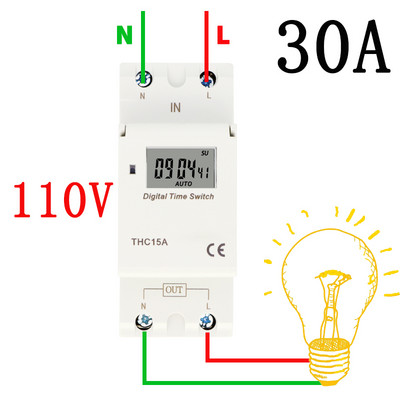 Săptămânal 7 zile programabil digital TIME SWITCH releu control temporizator AC 220V 230V 110V 24V 12V 16A 30A Montare pe șină Din
