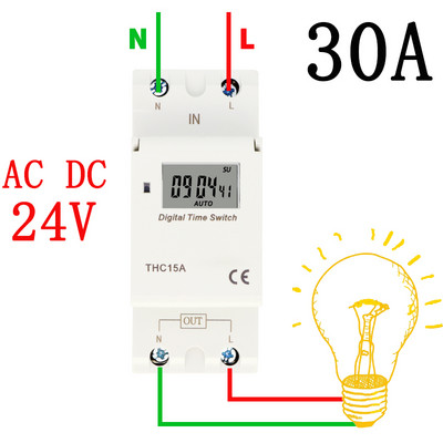 Săptămânal 7 zile programabil digital TIME SWITCH releu control temporizator AC 220V 230V 110V 24V 12V 16A 30A Montare pe șină Din