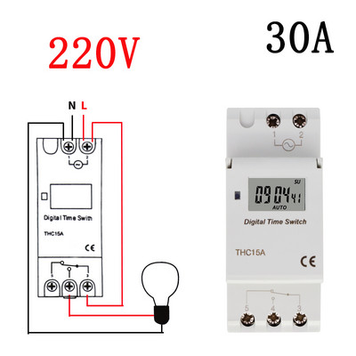 Săptămânal 7 zile programabil digital TIME SWITCH releu control temporizator AC 220V 230V 110V 24V 12V 16A 30A Montare pe șină Din