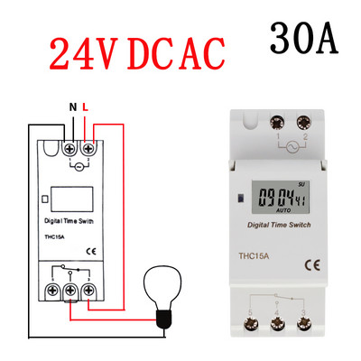 Săptămânal 7 zile programabil digital TIME SWITCH releu control temporizator AC 220V 230V 110V 24V 12V 16A 30A Montare pe șină Din