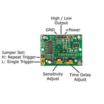 Για HC-SR501 αισθητήρας PIR Υπέρυθρη μονάδα κίνησης σώματος για Arduino Raspberry Pi (Πακέτο 5 τμχ)