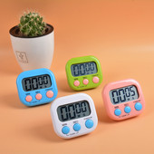 Cronometru de bucătărie, magnetic LCD, cronometru digital cu numărătoare inversă, cu suport, practic, pentru gătit, coacere, sport, ceas cu alarmă, instrumente de memento