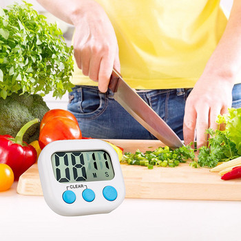 Χρονόμετρο κουζίνας Μαγνητικό LCD Ψηφιακό χρονόμετρο αντίστροφης μέτρησης με βάση Πρακτική μαγειρική Εργαλεία υπενθύμισης αθλητικού ξυπνητηριού ψησίματος