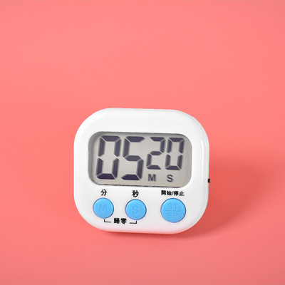 Cronometru de bucătărie, magnetic LCD, cronometru digital cu numărătoare inversă, cu suport, practic, pentru gătit, coacere, sport, ceas cu alarmă, instrumente de memento