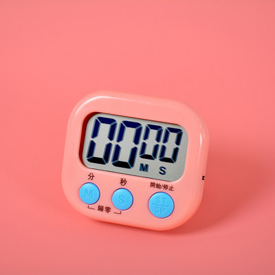 Cronometru de bucătărie, magnetic LCD, cronometru digital cu numărătoare inversă, cu suport, practic, pentru gătit, coacere, sport, ceas cu alarmă, instrumente de memento