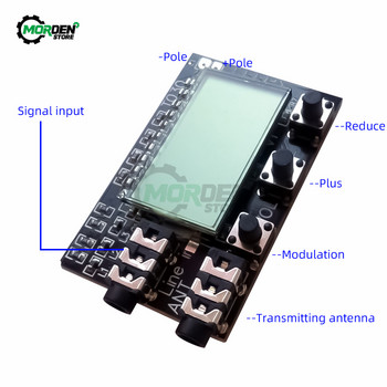 Ψηφιακή μονάδα LCD 2 καναλιών FM Stereo Transmitter Board Ασύρματη μετάδοση ήχου Fm 78mhz έως 108mhz με εργαλεία κεραίας