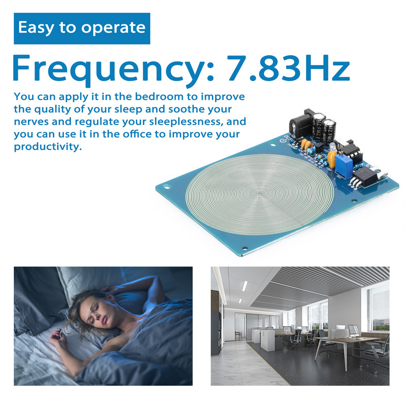 7,83 Hz Schumann bangų rezonanso generatorius itin žemo dažnio impulsinio garso rezonatoriaus USB sąsajos indikatoriaus lemputė ĮJUNGTA IŠJUNGTA Funkcija