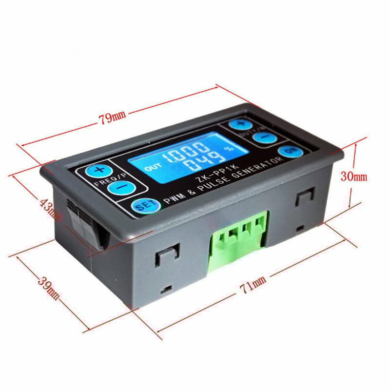 Generátor signálu s dvojitým režimom ZK-PP1K, PWM regulátor otáčok motora, regulátor ZK-PP2K, 8A, 150W, modul s nastaviteľným pracovným cyklom frekvencie