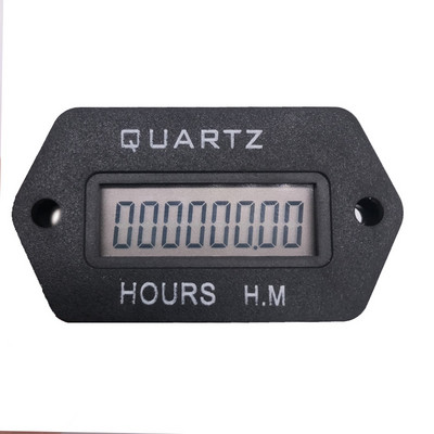 Contor digital de oră, temporizator de acumulare LCD, 6-36 V DC/AC Contor de oră resetat 999999.59H Snap in, pentru vehiculul cu barca