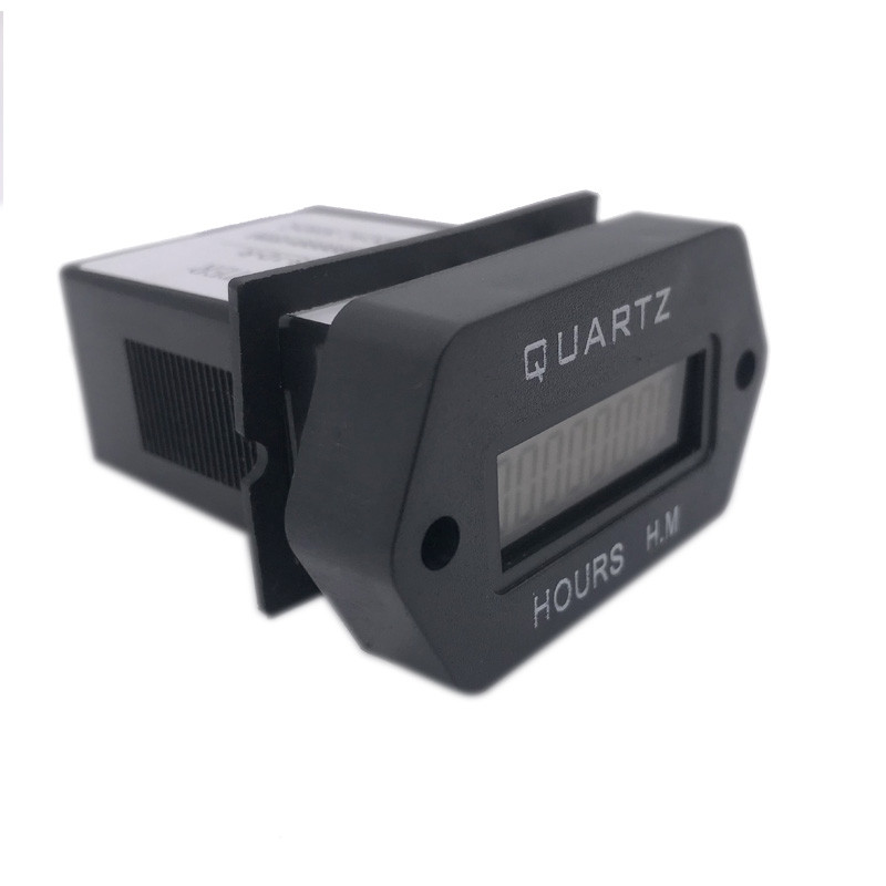 Skaitmeninis valandų skaitiklis, skystųjų kristalų ekrano kaupimo laikmatis, 6–36 V nuolatinės srovės / kintamosios srovės valandų skaitiklis, iš naujo nustatomas 999999,59 H Priveržiamas, skirtas automobiliniam sunkvežimiui.
