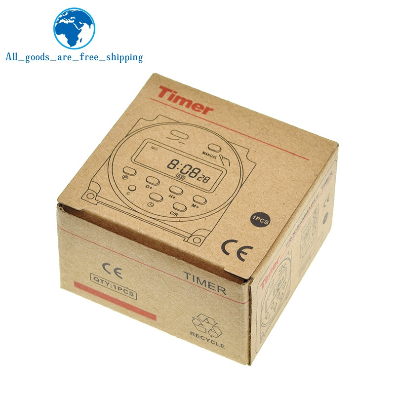 CN101A LCD časový spínač 12V 24V 110V 220V časové relé napájací zdroj pre billboardy pre pouličné lampy BEZ vodotesnej skrinky