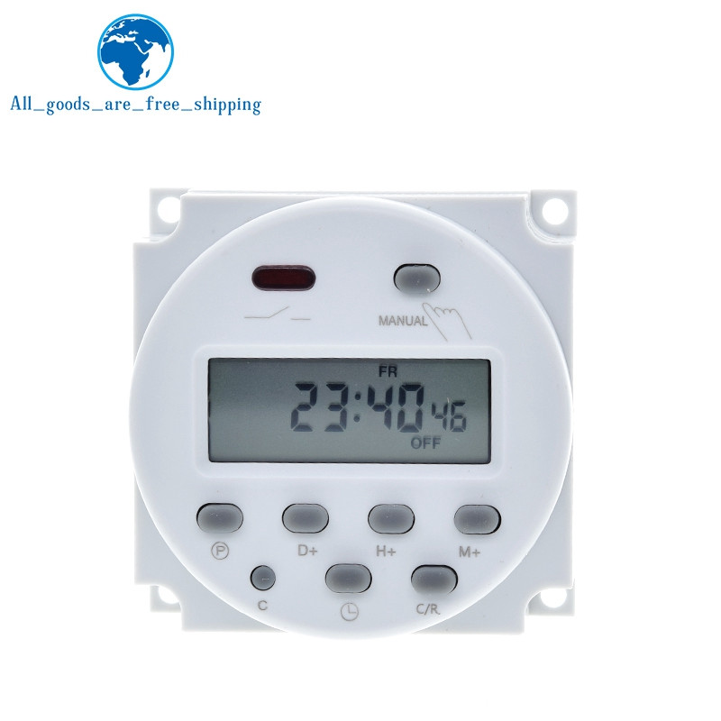 CN101A LCD časový spínač 12V 24V 110V 220V časové relé napájací zdroj pre billboardy pre pouličné lampy BEZ vodotesnej skrinky