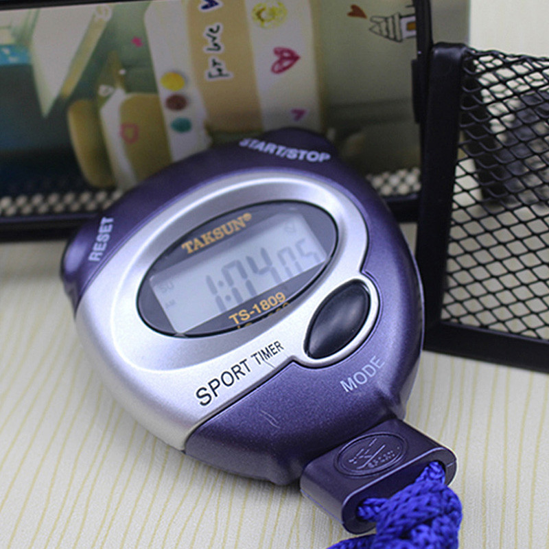 Elektroniskais digitālais hronometrs, daudzfunkcionāls skriešanas taimeris TS-1809 sporta peldēšanas sacensību treniņu taimeris 2021 Cronômetro